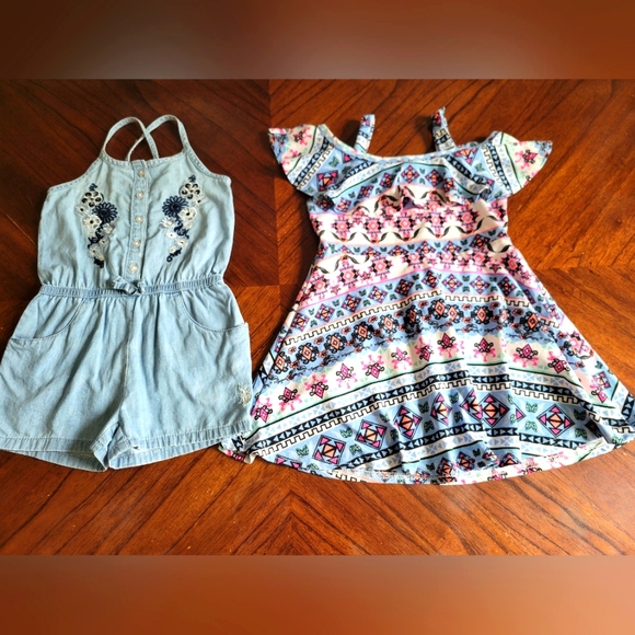 Polo Denim Romper & Dress Bundle!💖 3T. - Picture 1 of 8